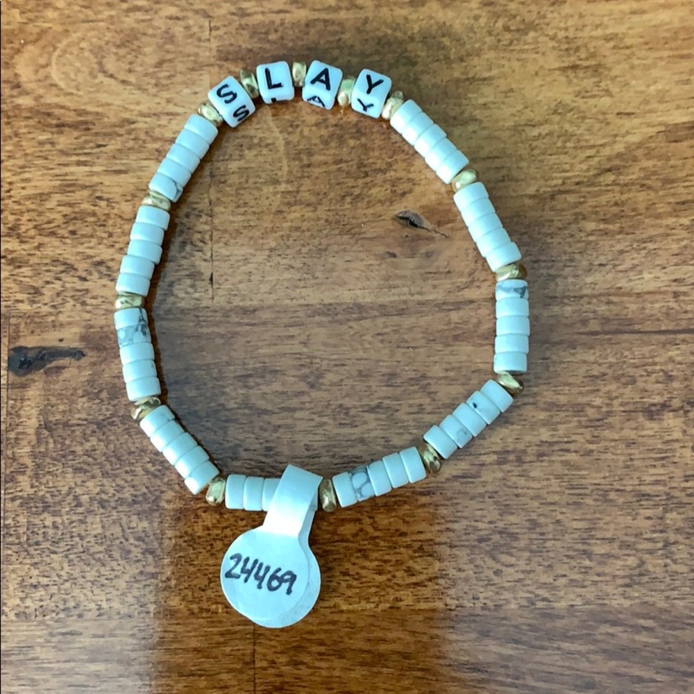 NWT beaded “slay bracelet”